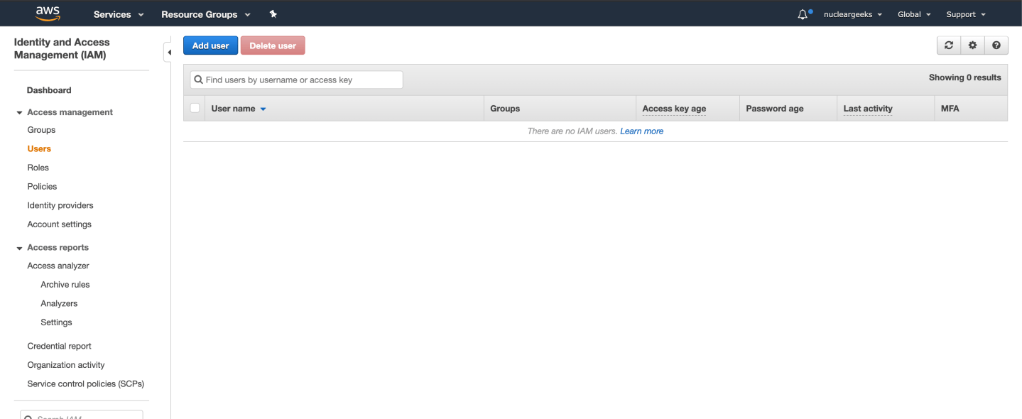 How to create IAM User in AWS step by step – THE NUCLEAR GEEKS