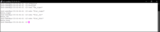 Example/Solution 5 String concatenation
