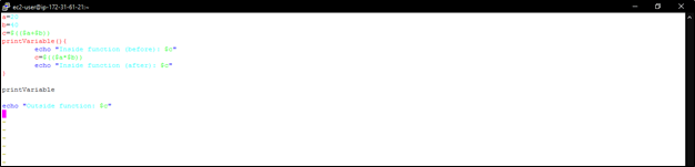 Example 10 Scope of variable